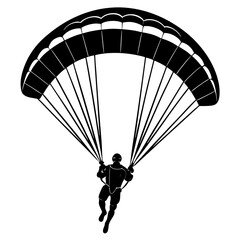 Adventure Parachute Illustration for Creative Use