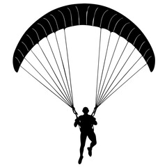 Stylish Parachute Silhouette for Outdoor Activities