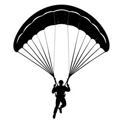Adventure Parachute Illustration for Creative Use