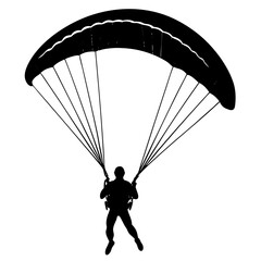 Minimalist Parachute Clipart for Outdoor Enthusiasts
