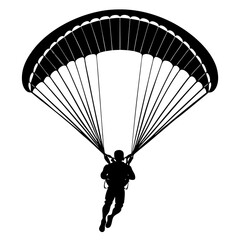 Stylish Parachute Silhouette for Outdoor Activities
