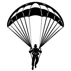 Parachuting Icon for Web, Print, and Digital Marketing