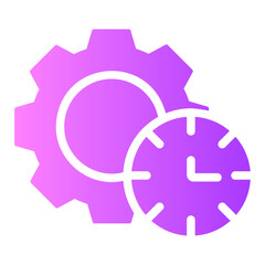 time management Gradient icon
