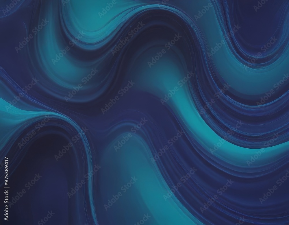 Aufkleber a swirling pattern of blue and teal hues, creating a sense of movement and fluidity. the colors are 