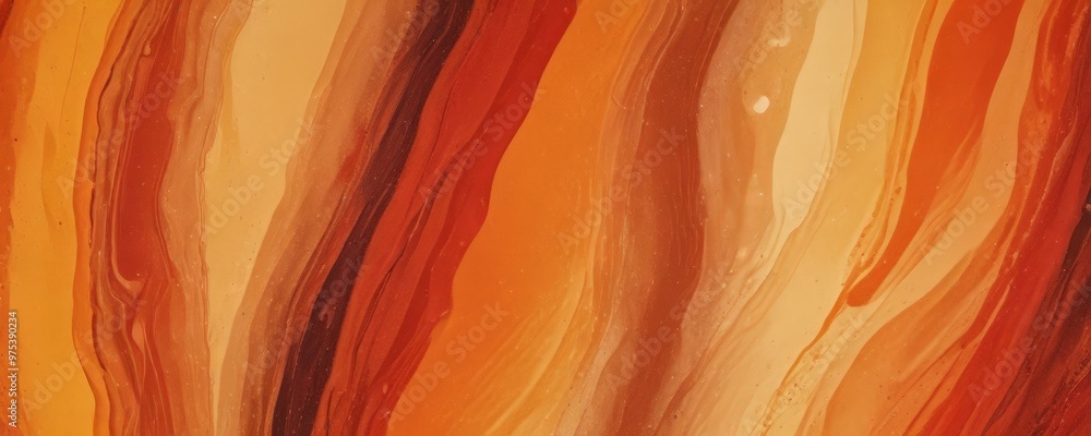 Poster a close-up view of a vibrant abstract painting, featuring a repeating pattern of vertical lines in w