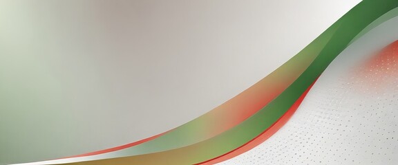 a vibrant abstract composition with a gradient of green, orange, and red colors, creating a dynamic and visually striking effect.