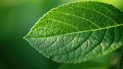 Obraz premium close up of green leaf