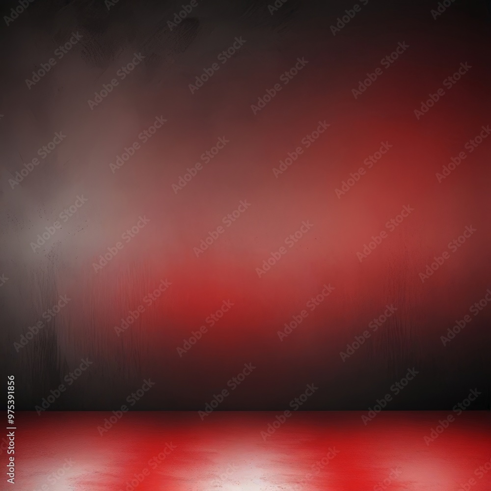 Poster the image presents a dramatic scene with a gradient of red and black hues. the background transition