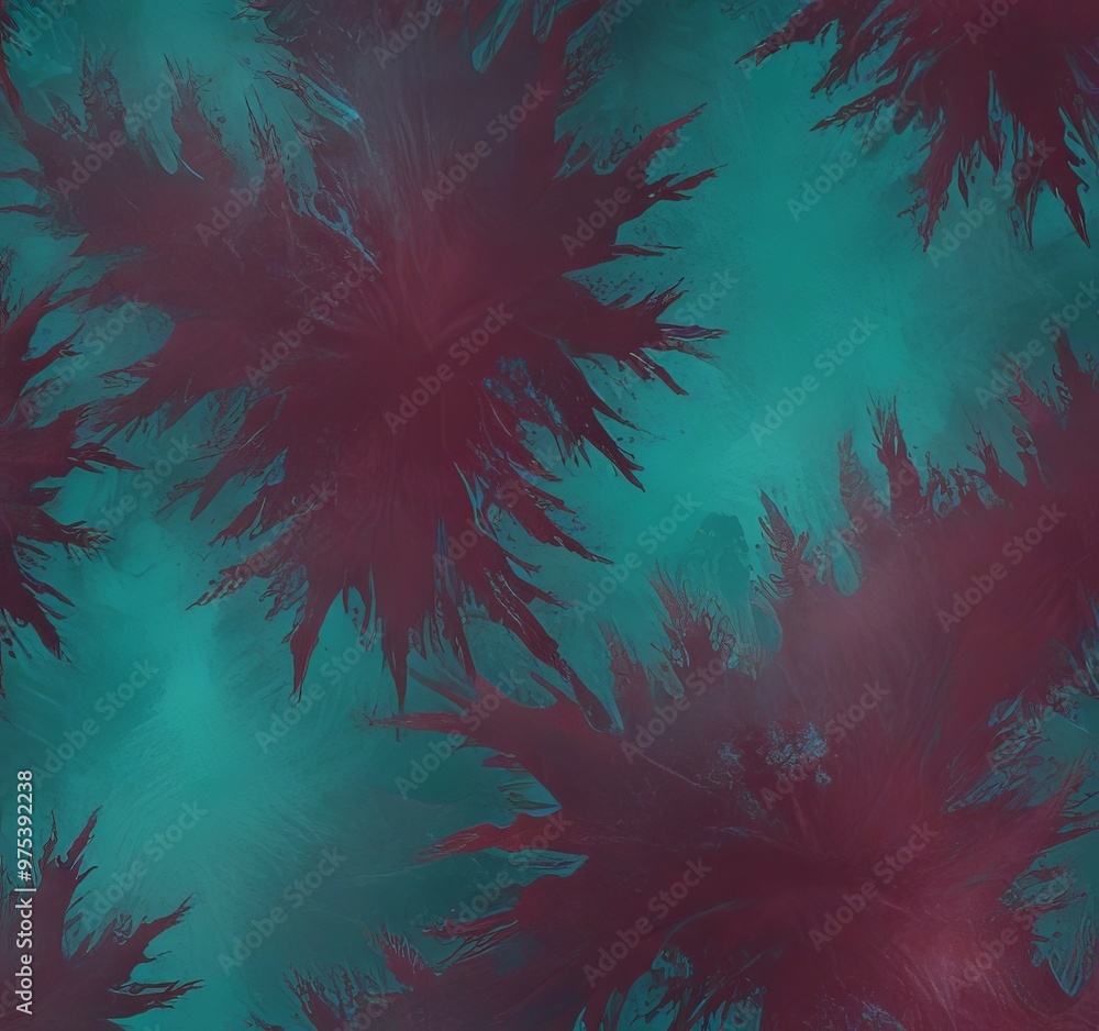 Aufkleber a vibrant abstract pattern with a mix of red and blue hues, resembling a stylized representation of 