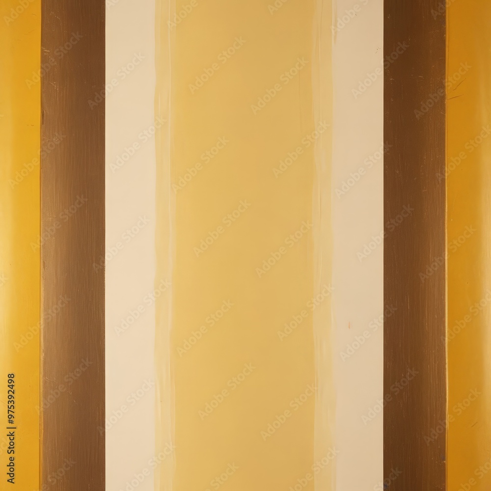 Poster a vertical strip of paint in a warm color palette, with the colors transitioning from yellow to brow