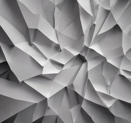 a close-up view of a crumpled sheet of white paper, with the paper's surface exhibiting a unique, abstract pattern of intersecting lines and curves.