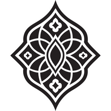 recommend clip art: Arabian Oriental Silhouette Pattern Digital Art Elements