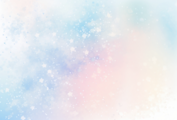 PNG Dreamy pastel starry background
