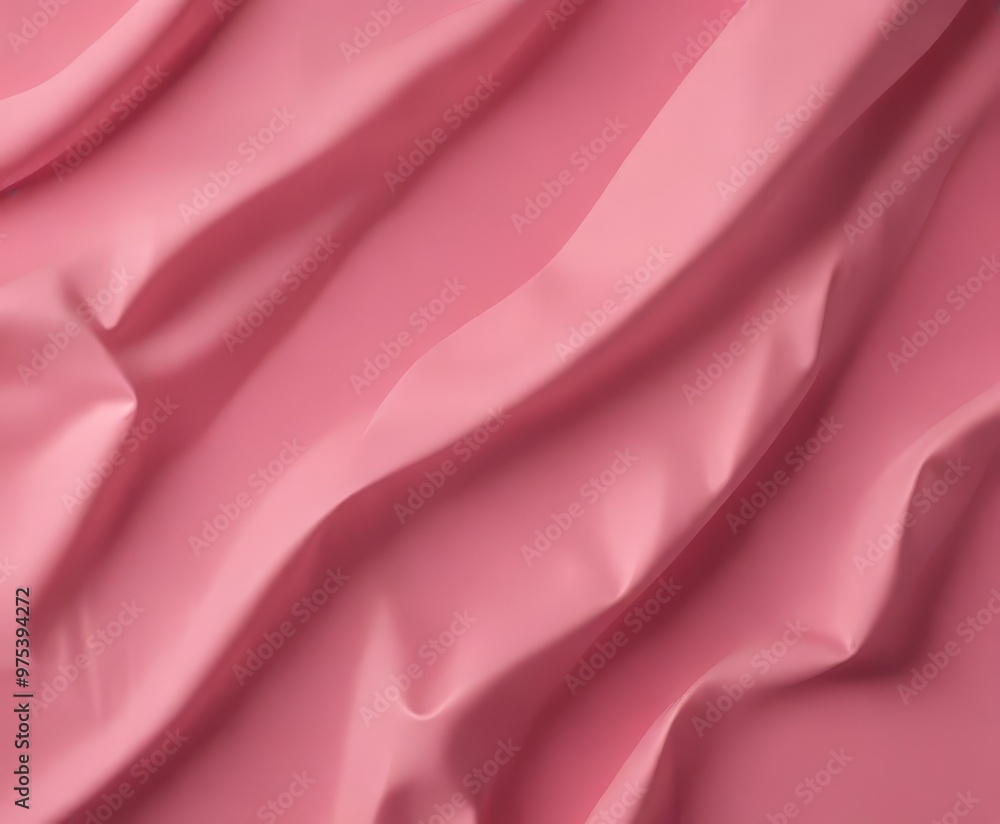 Poster a close-up view of a pink fabric with a smooth, flowing texture. the fabric appears to be made of a 