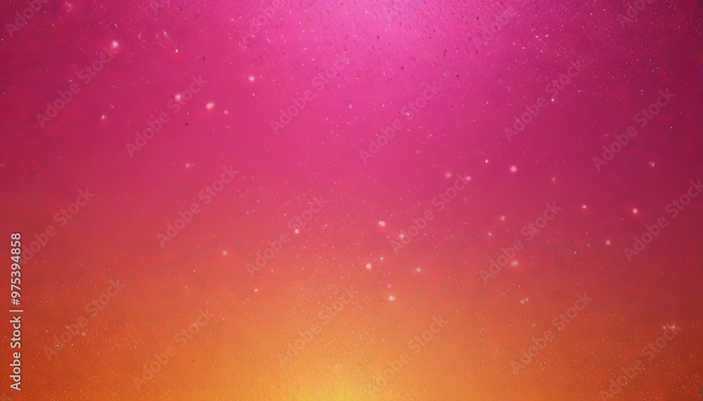 Poster a gradient background transitioning from a deep pink at the top to a warm orange at the bottom, with