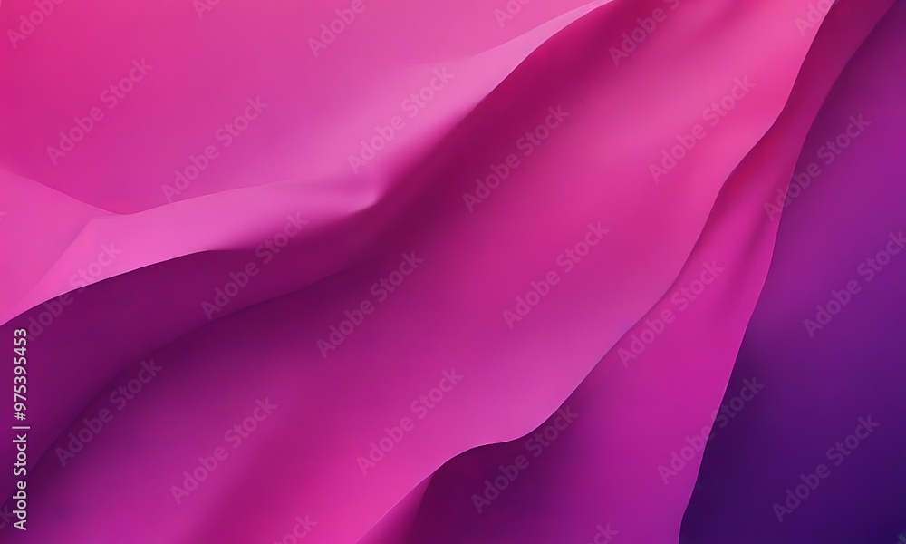 Poster a close-up view of a flowing fabric with a gradient of pink and purple colors, creating a sense of m