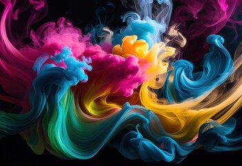 dynamic smoke swirls flowing across vibrant backgrounds energetic display colorful movement, abstract, energy, ethereal, designs, fluid, textures, haze