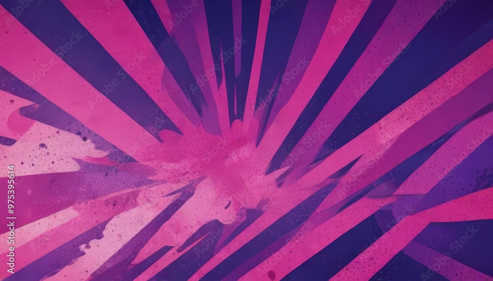 Poster a vibrant abstract background with a radial pattern of pink and purple lines radiating outwards from