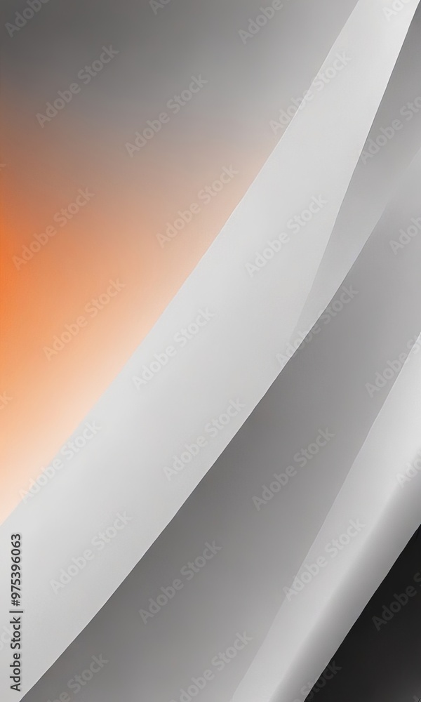 Aufkleber a gradient of colors, transitioning from a warm orange at the top left to a cool gray at the bottom 