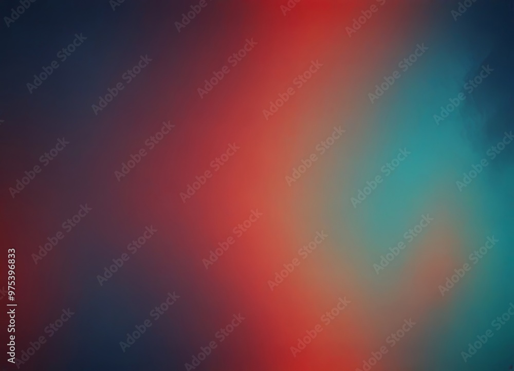 Poster a gradient background transitioning from dark blue at the top to vibrant red at the bottom, with a s