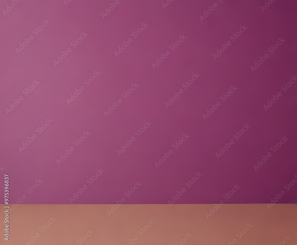 Poster a simple, abstract composition of a solid purple background with a horizontal line of orange at the 