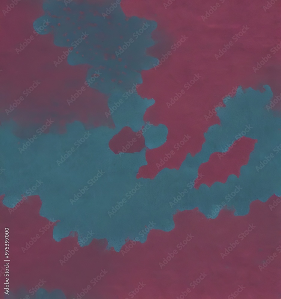 Aufkleber the image is an abstract representation of a cloud-like shape, with a mix of blue and red colors. th