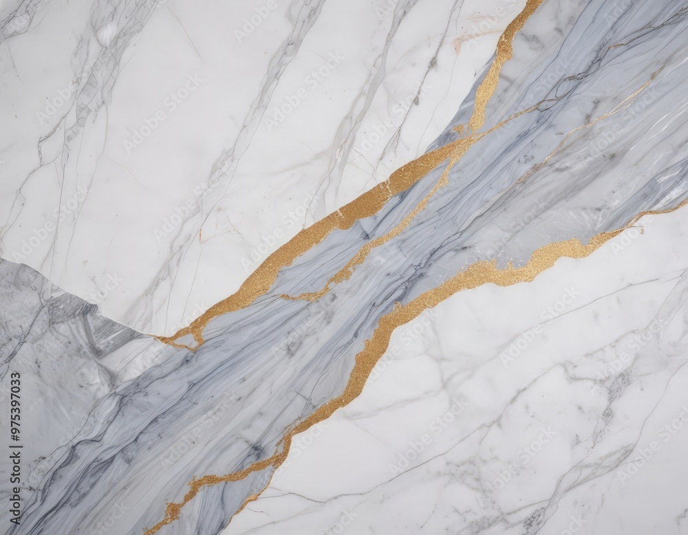 Poster a close-up view of a marble surface with a striking pattern of white and gray marble, overlaid with 