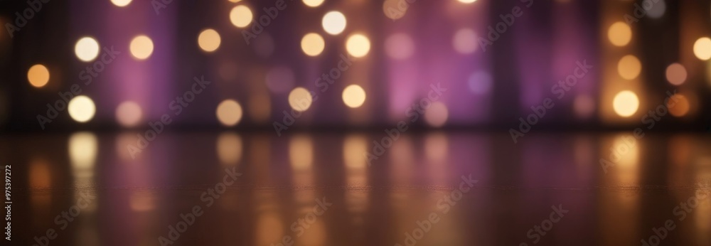 Aufkleber a blurred background with a pattern of colorful lights, creating a festive and celebratory atmospher