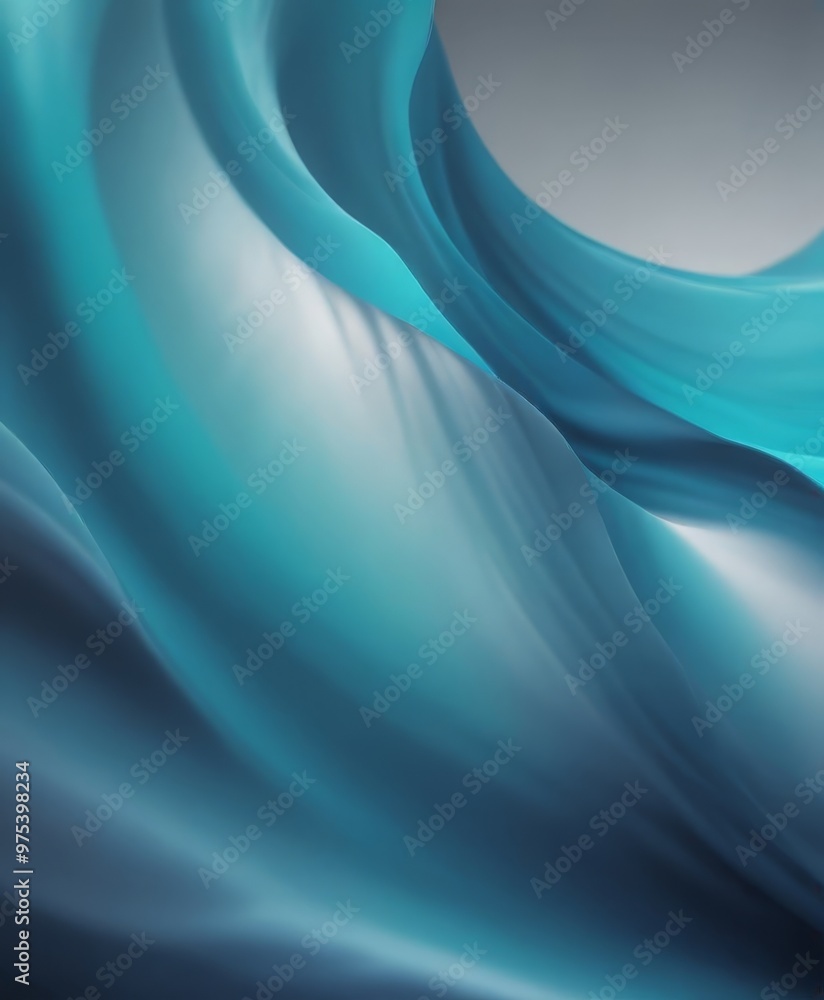 Poster a dynamic, abstract representation of water, with a gradient of blue and white colors. the water app