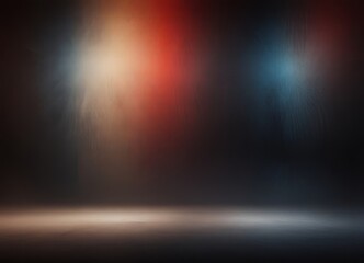 Abstract background with red, orange, blue, and white lights, creating a dynamic and visually striking effect.