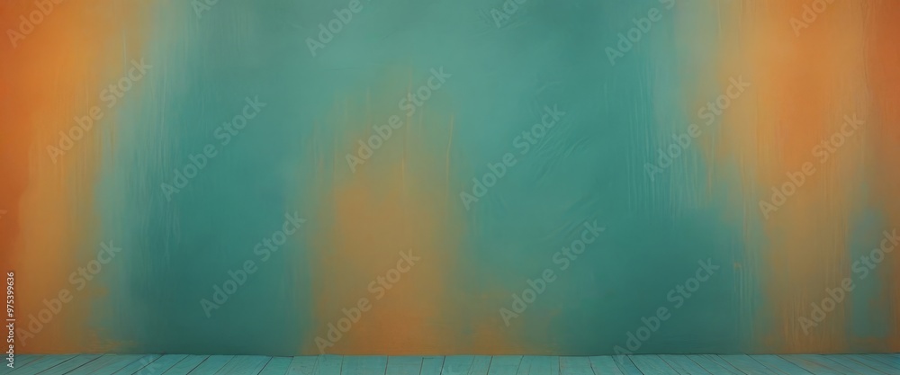 Poster a vibrant abstract background with a gradient of orange and blue colors, creating a dynamic and visu