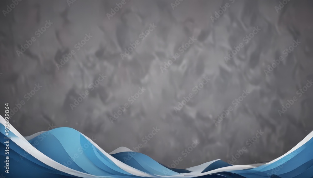 Poster a dark, textured background with a gradient of blue and white waves, creating a sense of movement an