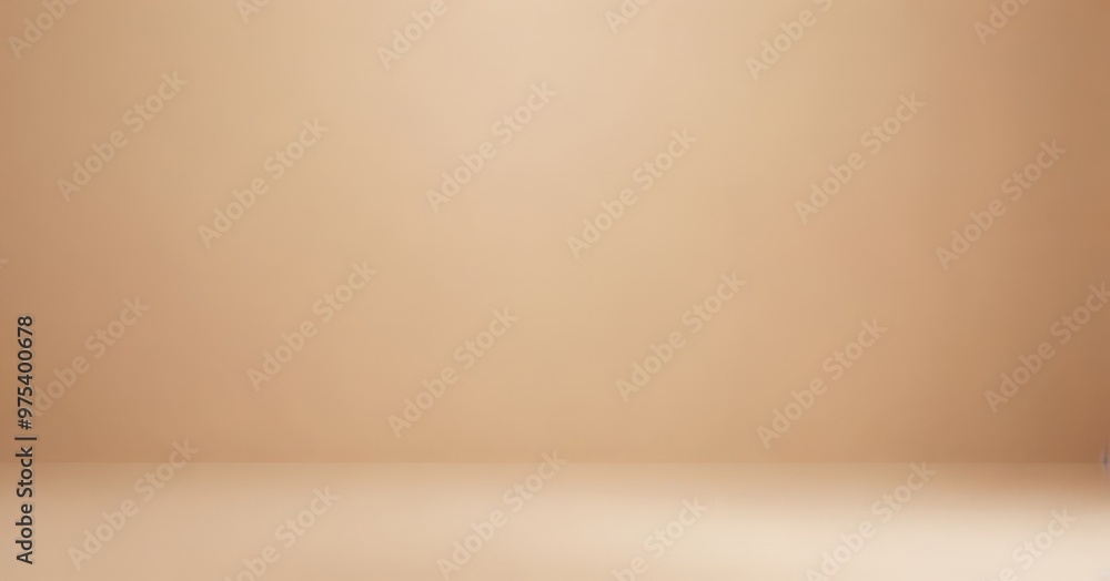 Poster a simple, flat beige wall with a subtle shadow on the right side, creating a sense of depth and thre