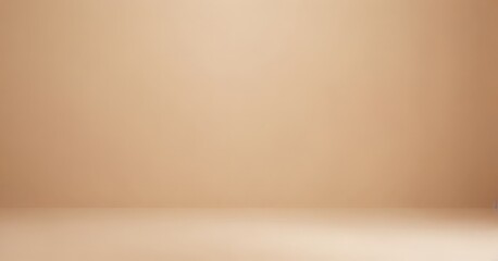 A simple, flat beige wall with a subtle shadow on the right side, creating a sense of depth and three-dimensionality.