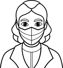 Mystic Faces Minimalist Mask Art