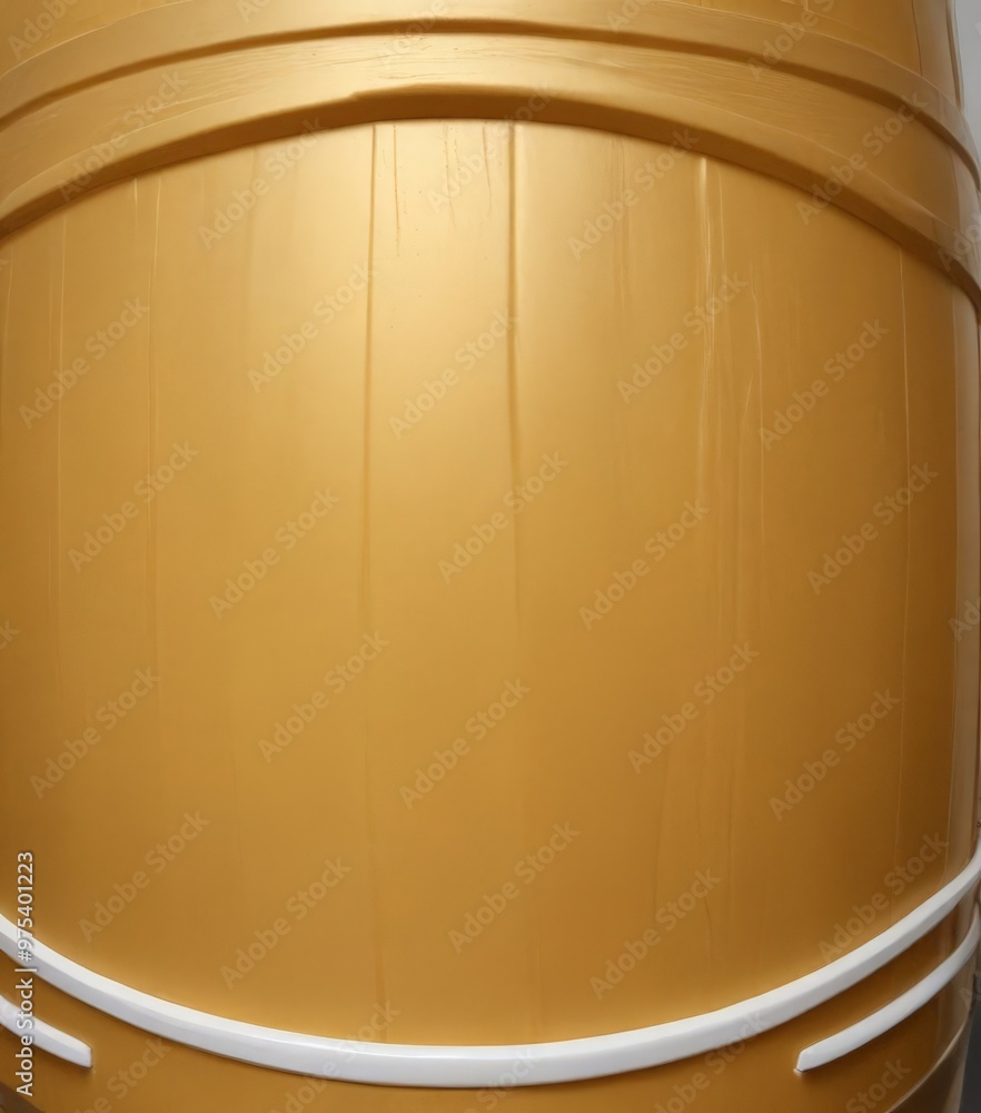 Aufkleber a close-up view of a large, cylindrical container with a textured surface, featuring a curved top an