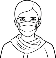 Mystic Faces Minimalist Mask Art