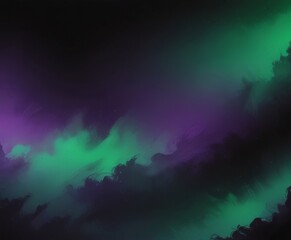 Naklejka premium a vibrant abstract scene with swirling patterns of green and purple hues, creating a sense of movement and dynamism.