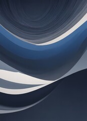 a dark blue abstract background with white and gray wave-like shapes, creating a sense of movement and fluidity.