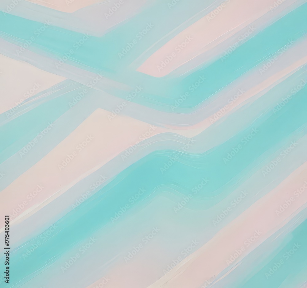 Poster the image is a digital illustration featuring a repeating pattern of diagonal lines in pastel shades