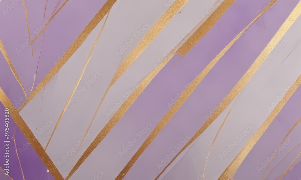 Poster a close-up view of a purple and gold striped pattern, with diagonal lines intersecting at various an