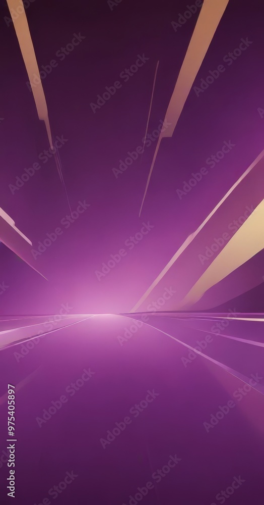 Poster the image presents a purple and yellow abstract background with a gradient effect, featuring a centr