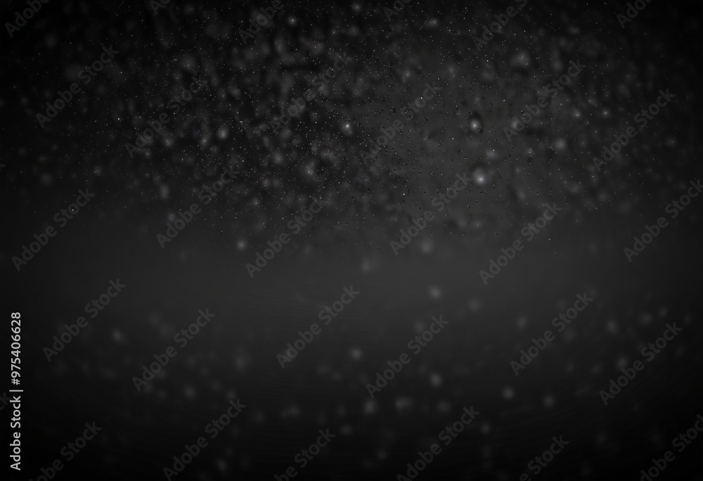 Poster a dark, blurred background with numerous small, white dots scattered throughout, creating a sense of