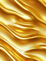 Fototapeta premium Golden Silk Waves.