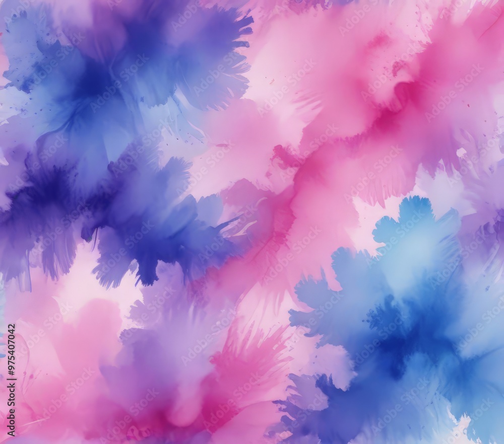 Poster a vibrant abstract pattern composed of overlapping brushstrokes in various shades of pink, purple, a