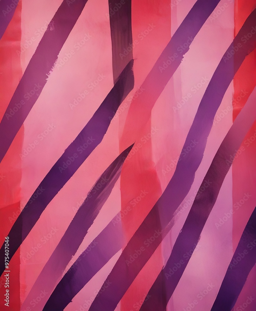Poster a vibrant abstract composition of intersecting diagonal lines in shades of pink, purple, and red, cr