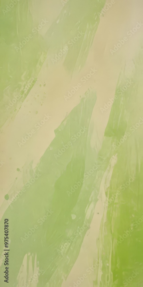 Poster a textured abstract background with green and beige brushstrokes, creating a sense of movement and d