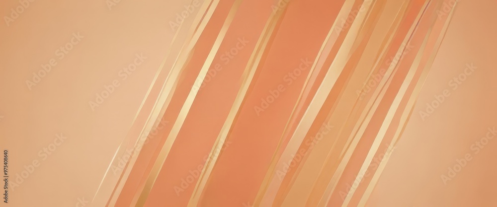 Poster a diagonal line pattern in shades of orange and brown, creating a warm and inviting visual effect.