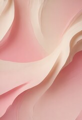 Abstract image featuring soft pink and white hues, with a subtle gradient effect and a sense of movement and fluidity.