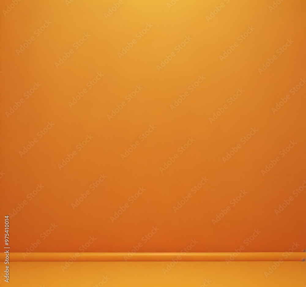 Poster a simple, flat, and unadorned wall painted in a single, uniform shade of orange. there are no discer